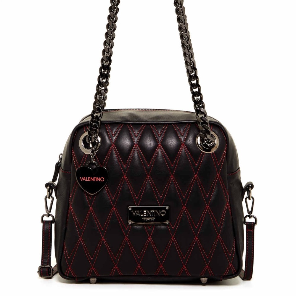 Like New Valentino Palmero Quilted Leather Bag